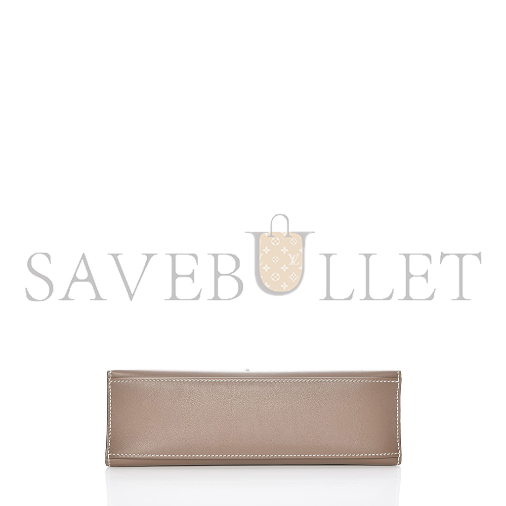 H**mes master mini kelly generation swift elephant gray silver buckle (22*14*7cm)